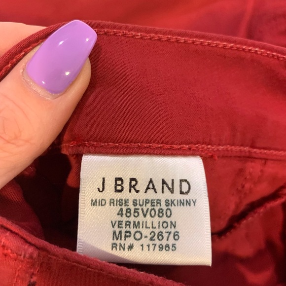 Jbrand jeans vermillion red - Picture 4 of 5